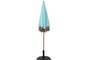 DKD Home Decor Parasol Terraza y Jardín Azul Celeste 180 x 190 x 180 cm con Flecos