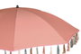 DKD Home Decor Parasol para Terraza y Jardín Coral 180x180x190 cm con Flecos Desmontable