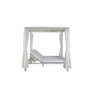 DKD Home Decor Cama Chill Out de Aluminio con Doble Toldo, 148x188x205 cm