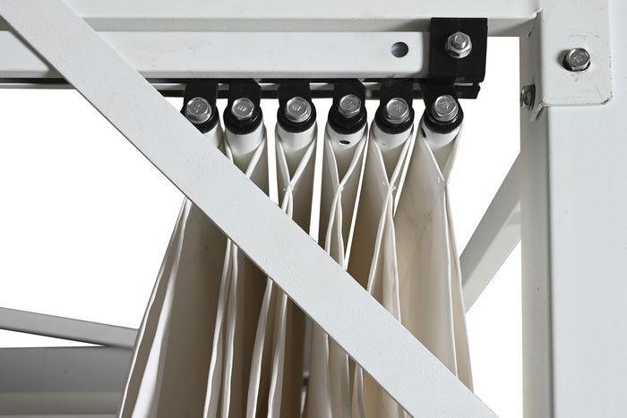 DKD Home Decor Pérgola para Terraza y Jardín Blanco 296 x 225 x 296 cm DKD Home Decor Pérgola para Terraza y Jardín Blanco 296 x 225 x 296 cm