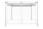 DKD Home Decor Pérgola para Terraza y Jardín Blanco 296 x 225 x 296 cm