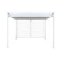 DKD Home Decor Pérgola de Acero y Poliéster 296x296x225 cm Blanco