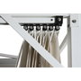 DKD Home Decor Pérgola de Acero y Poliéster 296x296x225 cm Blanco