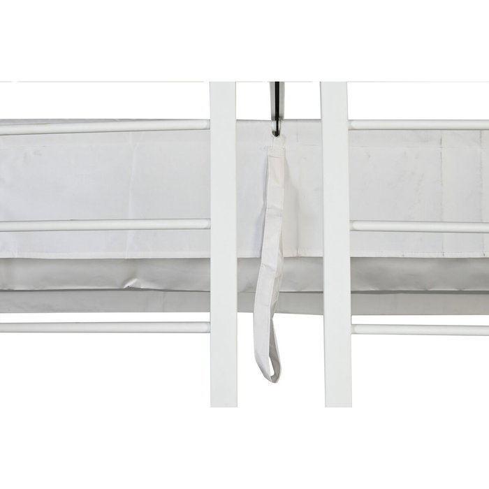 DKD Home Decor Pérgola de Acero y Poliéster 296x296x225 cm Blanco