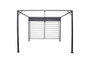 DKD Home Decor Pérgola de Acero y Poliéster 300x300x230 cm Gris