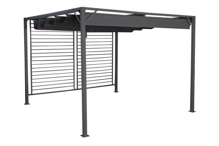 DKD Home Decor Pérgola para Terraza y Jardín Gris 300 x 230 x 300 cm DKD Home Decor Pérgola para Terraza y Jardín Gris 300 x 230 x 300 cm