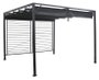 DKD Home Decor Pérgola de Acero y Poliéster 300x300x230 cm Gris