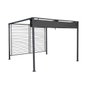 DKD Home Decor Pérgola de Acero y Poliéster 300x300x230 cm Gris