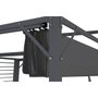 DKD Home Decor Pérgola de Acero y Poliéster 300x300x230 cm Gris