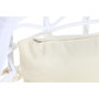 DKD Home Decor Sillón Colgante de Ratán Sintético Blanco y Crudo con Cojines