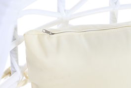 DKD Home Decor Sillón Colgante Terraza Y Jardin Blanco Crudo 70 x 110 x 90 cm