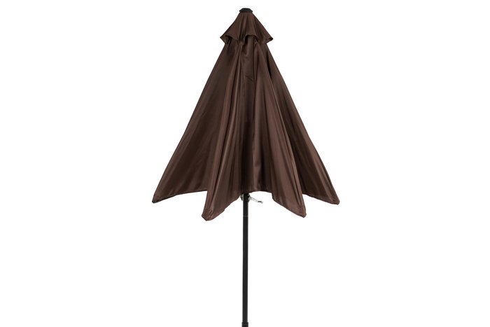 DKD Home Decor Parasol Basicos Sunlla Marron Negro 270 x 270 x 250 cm