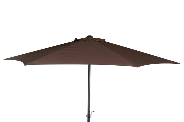 DKD Home Decor Parasol Basicos Sunlla Marron Negro 270 x 270 x 250 cm