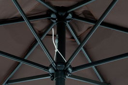 DKD Home Decor Parasol Basicos Sunlla Marron Negro 270 x 270 x 250 cm