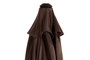 DKD Home Decor Parasol Basicos Sunlla Marron Negro 270 x 270 x 250 cm
