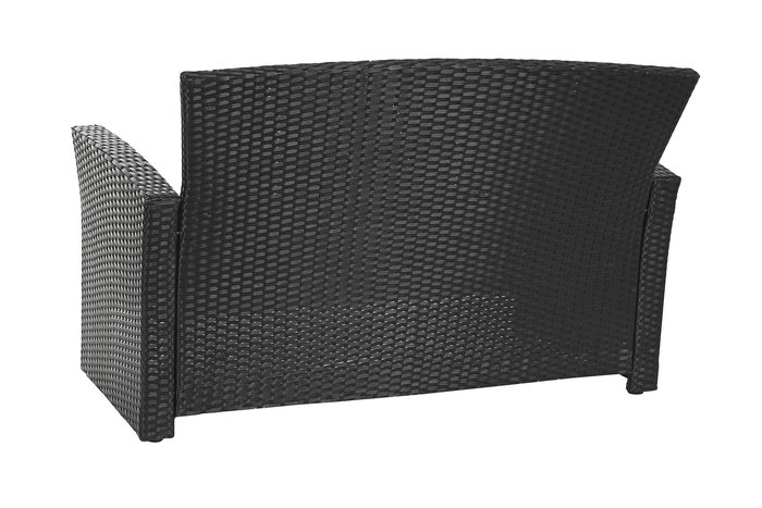 Sofa DKD Home Decor Negro Gris 63 x 73 x 121 cm Set de 4