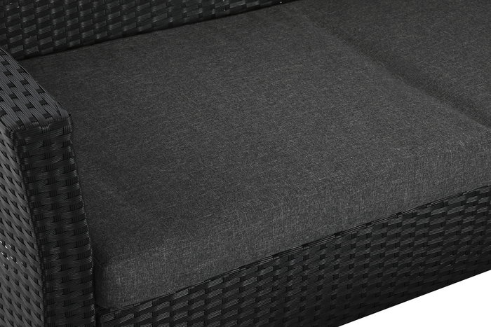 Sofa DKD Home Decor Negro Gris 63 x 73 x 121 cm Set de 4