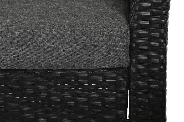 Sofa DKD Home Decor Negro Gris 63 x 73 x 121 cm Set de 4