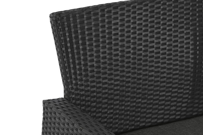 Sofa DKD Home Decor Negro Gris 63 x 73 x 121 cm Set de 4