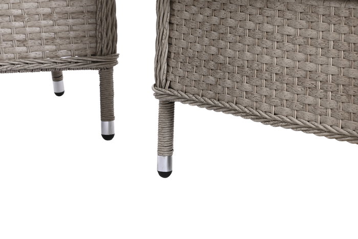 Mesa Terraza Y Jardin DKD Home Decor Marron Oscuro Gris 73 x 81 x 175 cm Set de 4