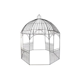 DKD Home Decor Pérgola Terraza y Jardín Negro Hierro 304 x 332 x 304 cm
