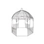 DKD Home Decor Pérgola Terraza y Jardín Negro Hierro 304 x 332 x 304 cm