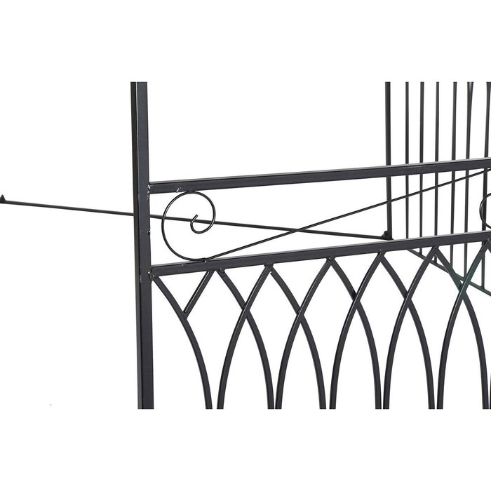 DKD Home Decor Pérgola Terraza y Jardín Negro Hierro 304 x 332 x 304 cm