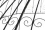DKD Home Decor Pérgola de Hierro Cenador Negro 304x304x332 cm