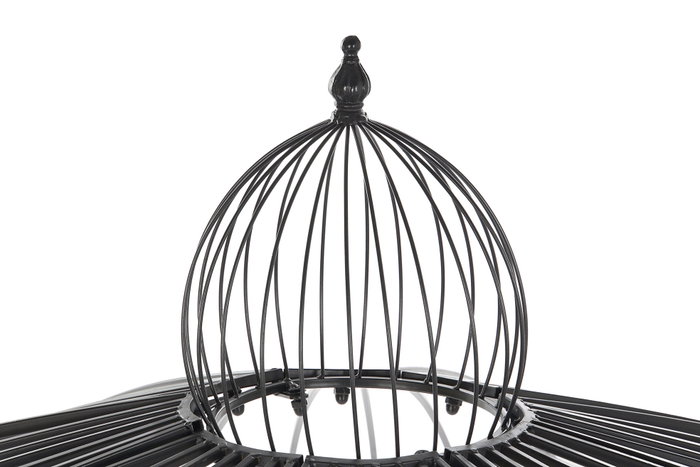 DKD Home Decor Pérgola de Hierro Cenador Negro 304x304x332 cm