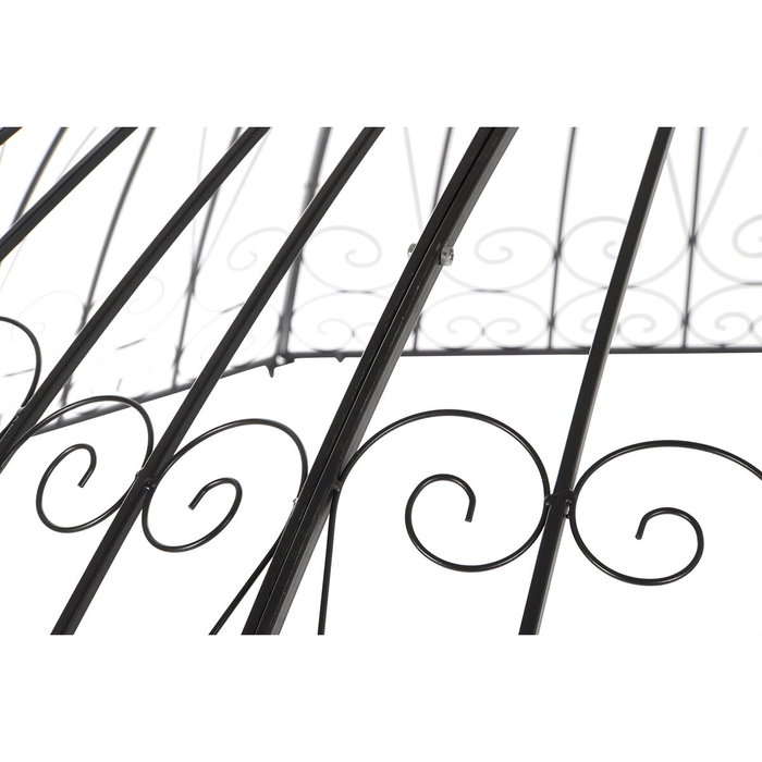 DKD Home Decor Pérgola de Hierro Cenador Negro 304x304x332 cm DKD Home Decor Pérgola de Hierro Cenador Negro 304x304x332 cm