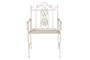 DKD Home Decor Silla Terraza Y Jardin Blanco 63.5 x 52 x 98 cm