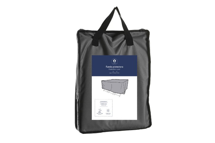DKD Home Decor Funda para Terraza y Jardín Gris Oscuro Poliéster 130 x 60 x 200 cm