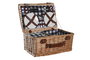 Cesta Picnic DKD Home Decor Natural Azul 32 x 22 x 48 cm Set de 15