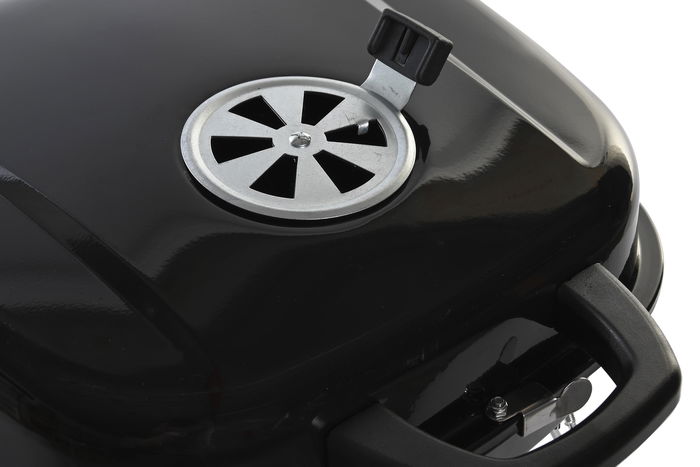 DKD Home Decor Barbacoa Negro Plateado 42 x 34 x 44.5 cm