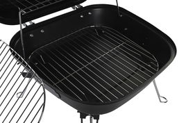 DKD Home Decor Barbacoa Negro Plateado 42 x 34 x 44.5 cm