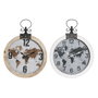 DKD Home Decor Reloj de Pared Mapamundi Pack de 2 unidades