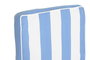 DKD Home Decor Cojín para Silla de Terraza y Jardín, Azul Celeste y Blanco, 42 x 5 x 115 cm