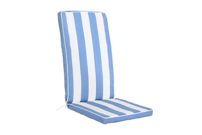 DKD Home Decor Cojín para Silla de Terraza y Jardín, Azul Celeste y Blanco, 42 x 5 x 115 cm DKD Home Decor Cojín para Silla de Terraza y Jardín, Azul Celeste y Blanco, 42 x 5 x 115 cm