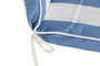 DKD Home Decor Cojín para Silla de Terraza y Jardín, Azul Celeste y Blanco, 42 x 5 x 115 cm