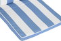DKD Home Decor Cojín para Silla de Poliéster con Rayas, Azul Celeste y Blanco