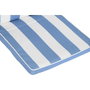 DKD Home Decor Cojín para Silla de Poliéster con Rayas, Azul Celeste y Blanco