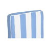DKD Home Decor Cojín para Silla de Poliéster con Rayas, Azul Celeste y Blanco