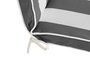 DKD Home Decor Cojín Silla Terraza y Jardín Gris Blanco 42 x 5 x 115 cm