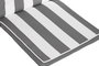DKD Home Decor Cojín para Silla de Poliéster con Rayas, Gris y Blanco