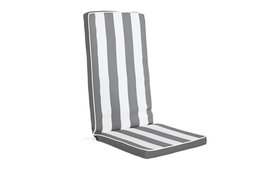 DKD Home Decor Cojín Silla Terraza y Jardín Gris Blanco 42 x 5 x 115 cm