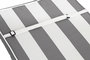 DKD Home Decor Cojín Silla Terraza y Jardín Gris Blanco 42 x 5 x 115 cm