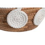 DKD Home Decor Cesta de Seagrass y Algodón 29x29x14 cm Natural