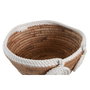 DKD Home Decor Cesta de Seagrass y Algodón 29x29x14 cm Natural