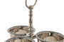 DKD Home Decor Centro de Mesa Aluminio y Acrílico Cromado Plateado CAMILA