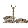 DKD Home Decor Centro de Mesa Aluminio y Acrílico Cromado Plateado CAMILA